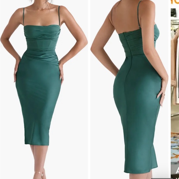 House of CB forest midi dress - Picture 2 of 2